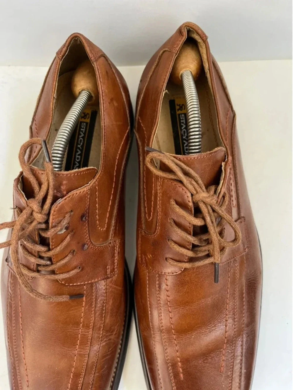 Stacy Adams Corrado Oxford Dress Shoes Bicycle Toe Brown Men's 10.5